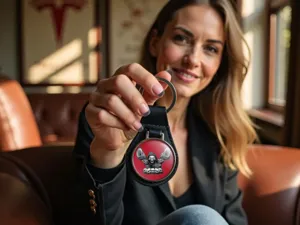 Key Holder Leather Stylish Modern Tuning Force